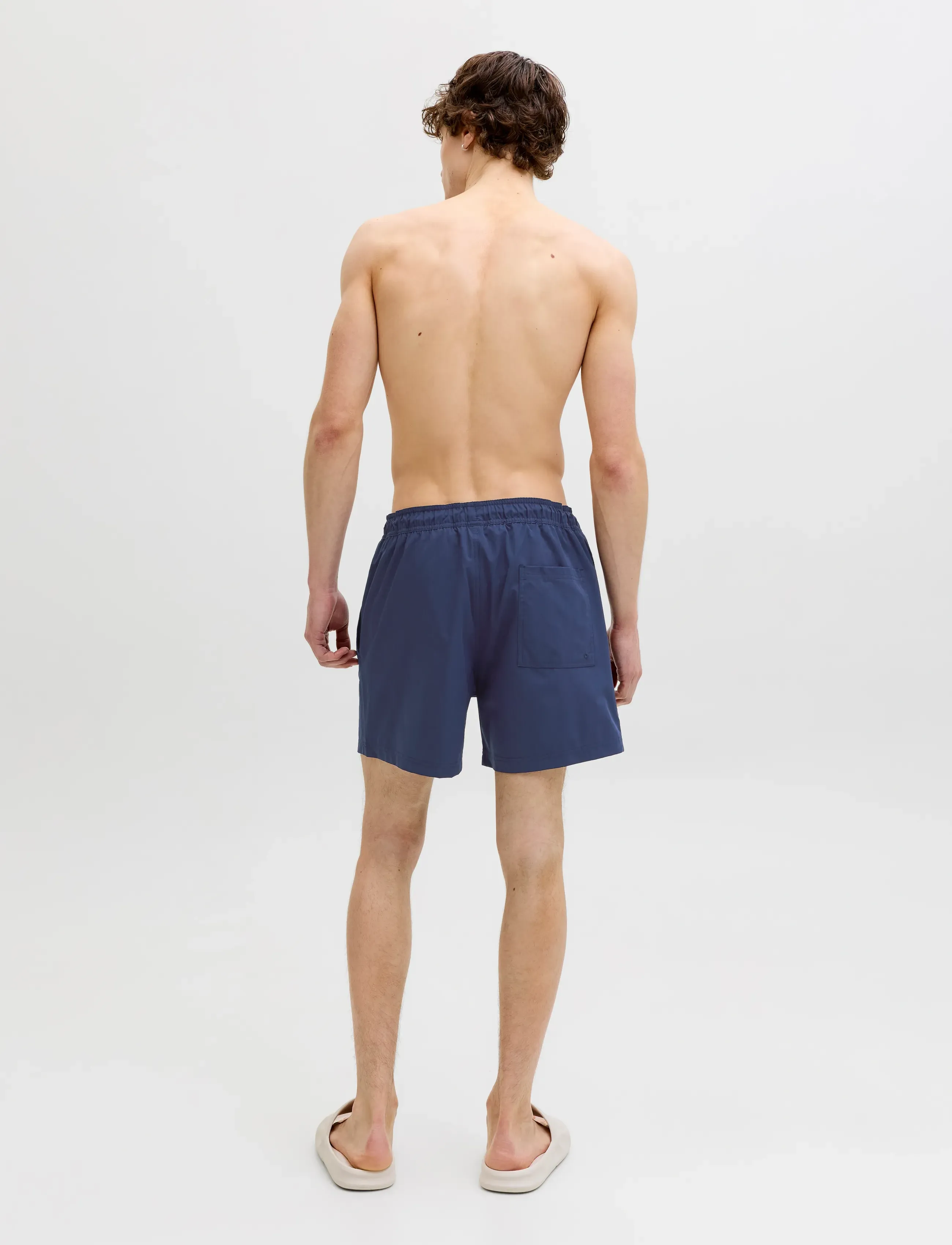 Jack & Jones - JPSTMAUI TROPIC SOLID SWIM SHORTS REG SN - swim shorts - navy blazer - 3