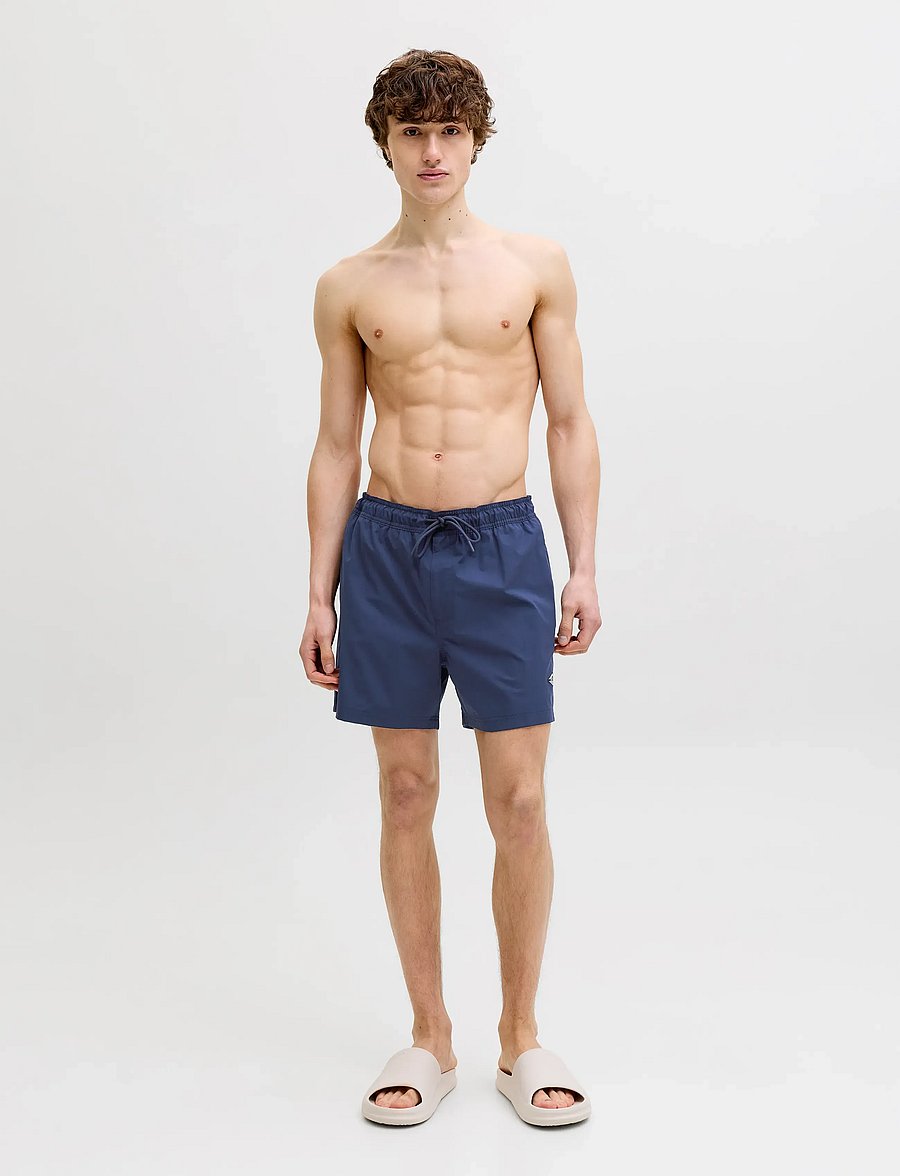 Jack & Jones - JPSTMAUI TROPIC SOLID SWIM SHORTS REG SN - zwembroeken - navy blazer - 4