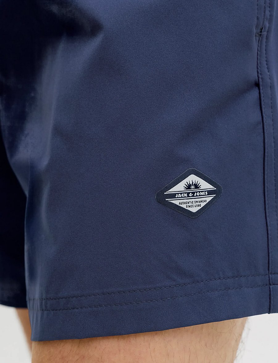 Jack & Jones - JPSTMAUI TROPIC SOLID SWIM SHORTS REG SN - zwembroeken - navy blazer - 5