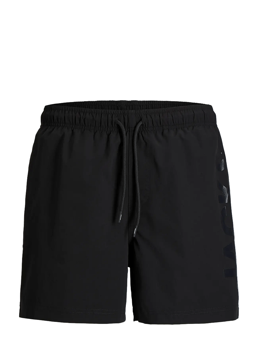 Jack & Jones - JPSTMAUI WAVE LOGO SWIM SHORTS REG SN - zwembroeken - black - 1