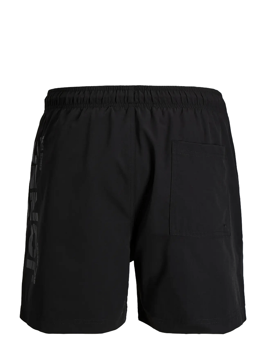 Jack & Jones - JPSTMAUI WAVE LOGO SWIM SHORTS REG SN - zwembroeken - black - 2