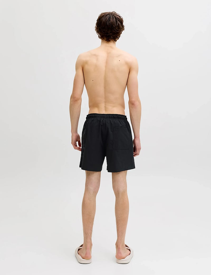 Jack & Jones - JPSTMAUI WAVE LOGO SWIM SHORTS REG SN - badshorts - black - 3