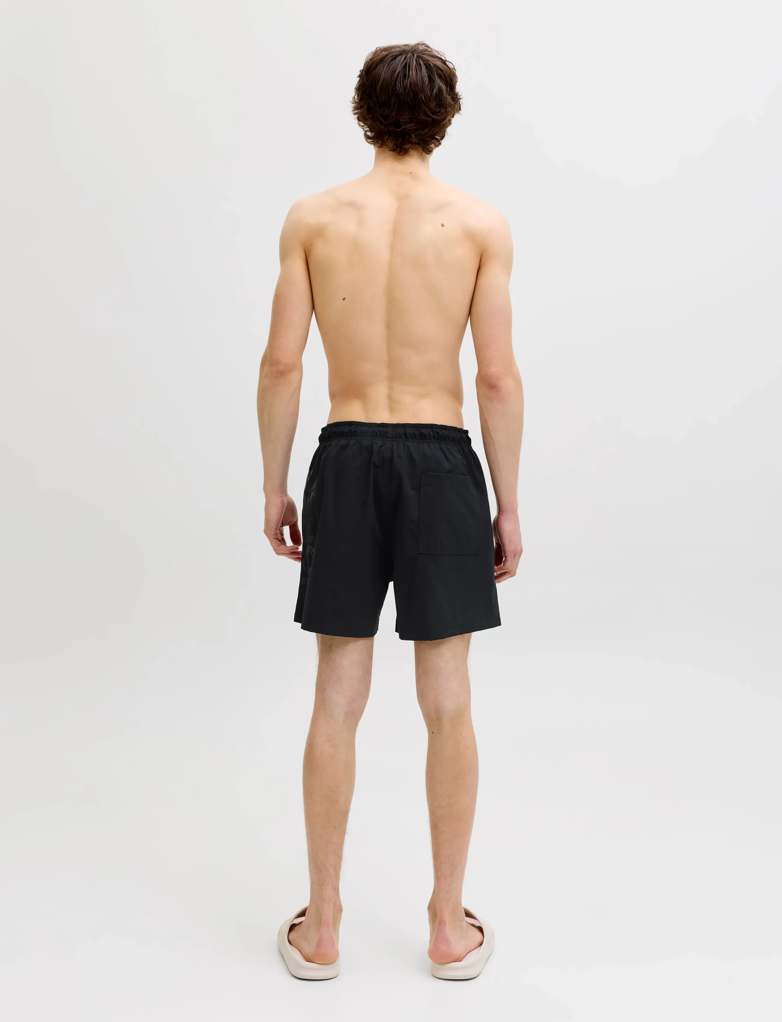 Jack & Jones - JPSTMAUI WAVE LOGO SWIM SHORTS REG SN - swim shorts - black - 3