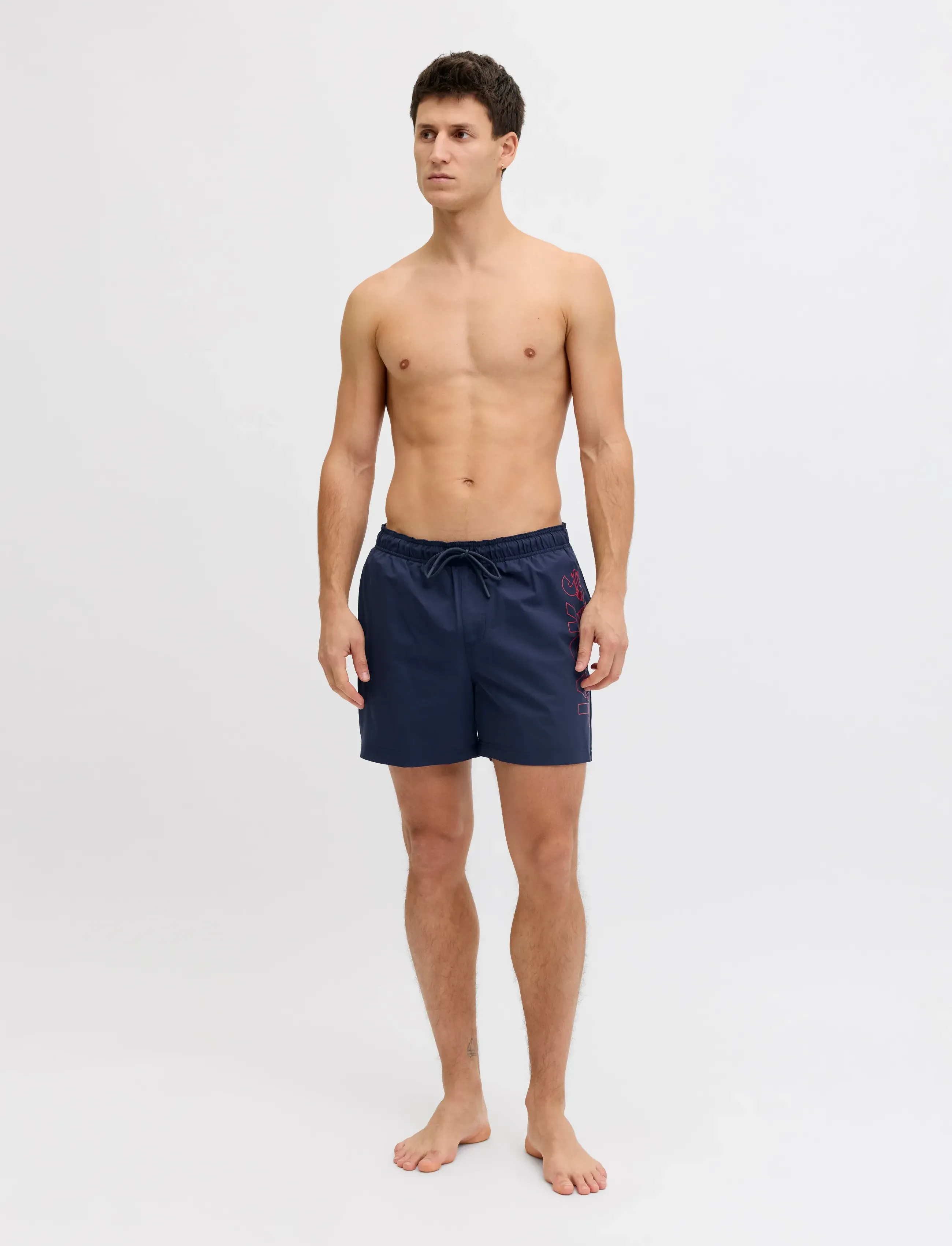 Jack & Jones - JPSTMAUI WAVE LOGO SWIM SHORTS REG SN - badeshorts - navy blazer - 4