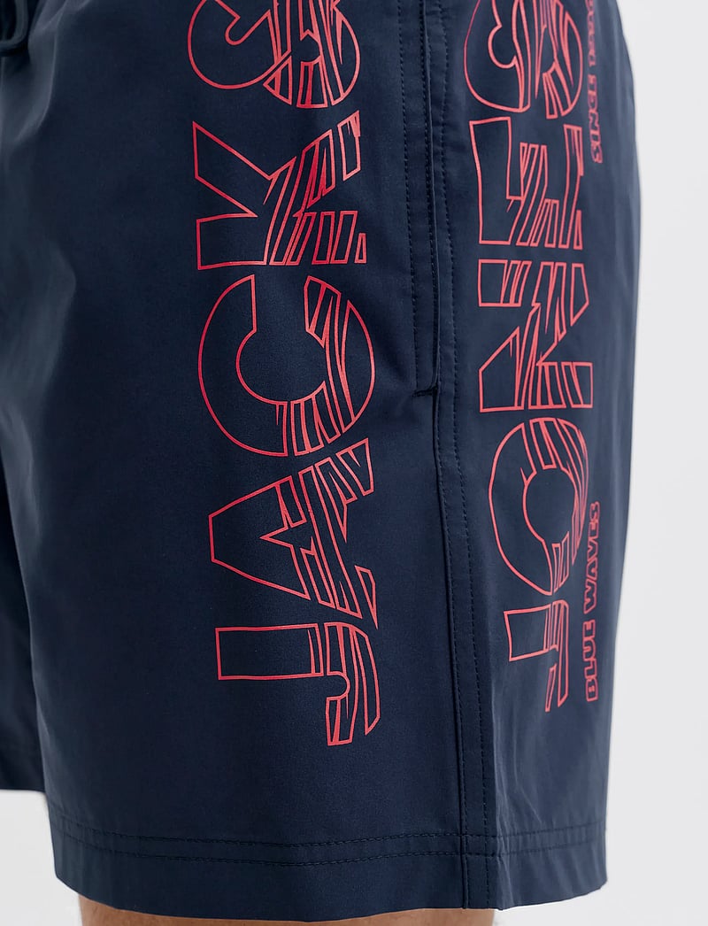 Jack & Jones - JPSTMAUI WAVE LOGO SWIM SHORTS REG SN - badshorts - navy blazer - 5