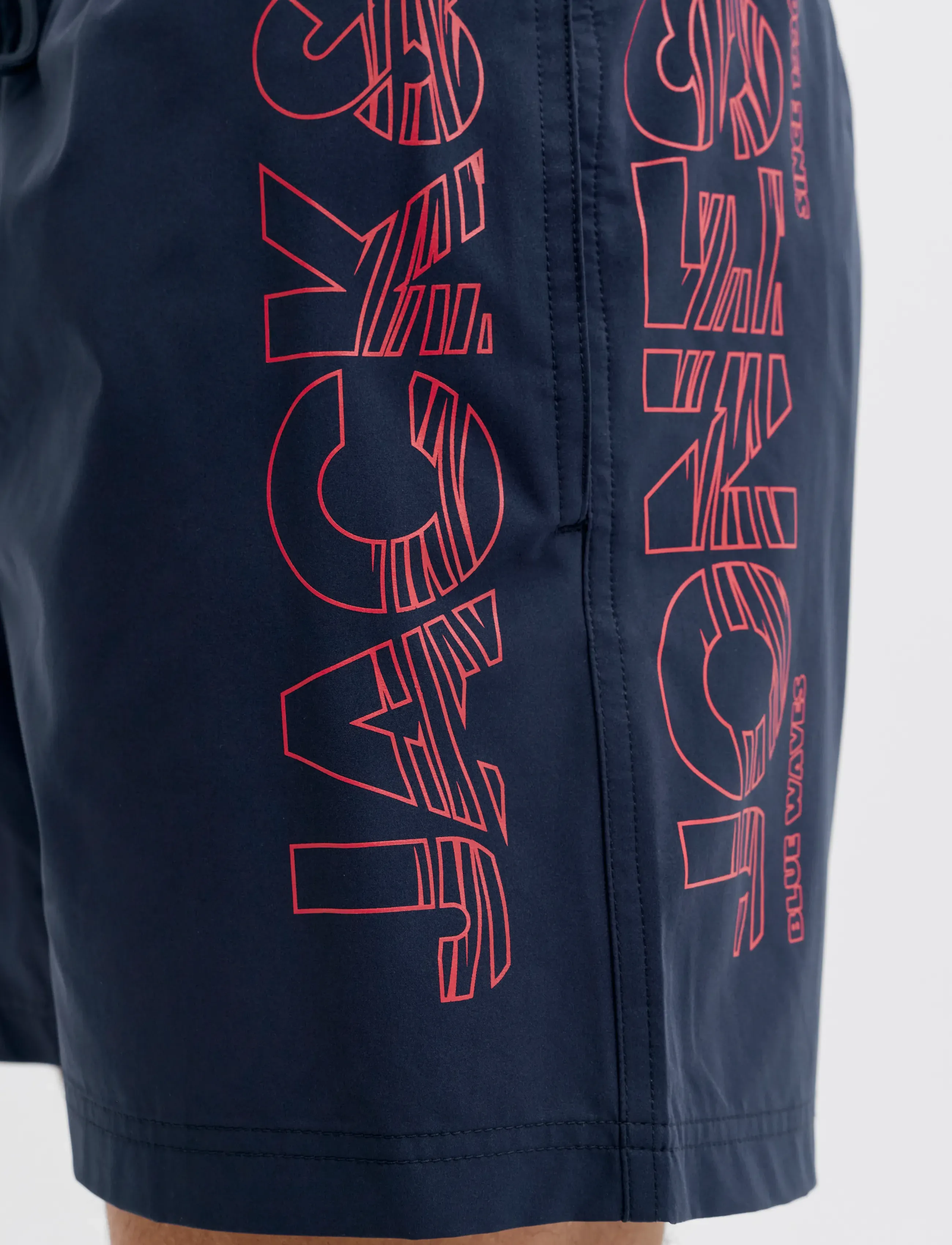 Jack & Jones - JPSTMAUI WAVE LOGO SWIM SHORTS REG SN - badeshorts - navy blazer - 5