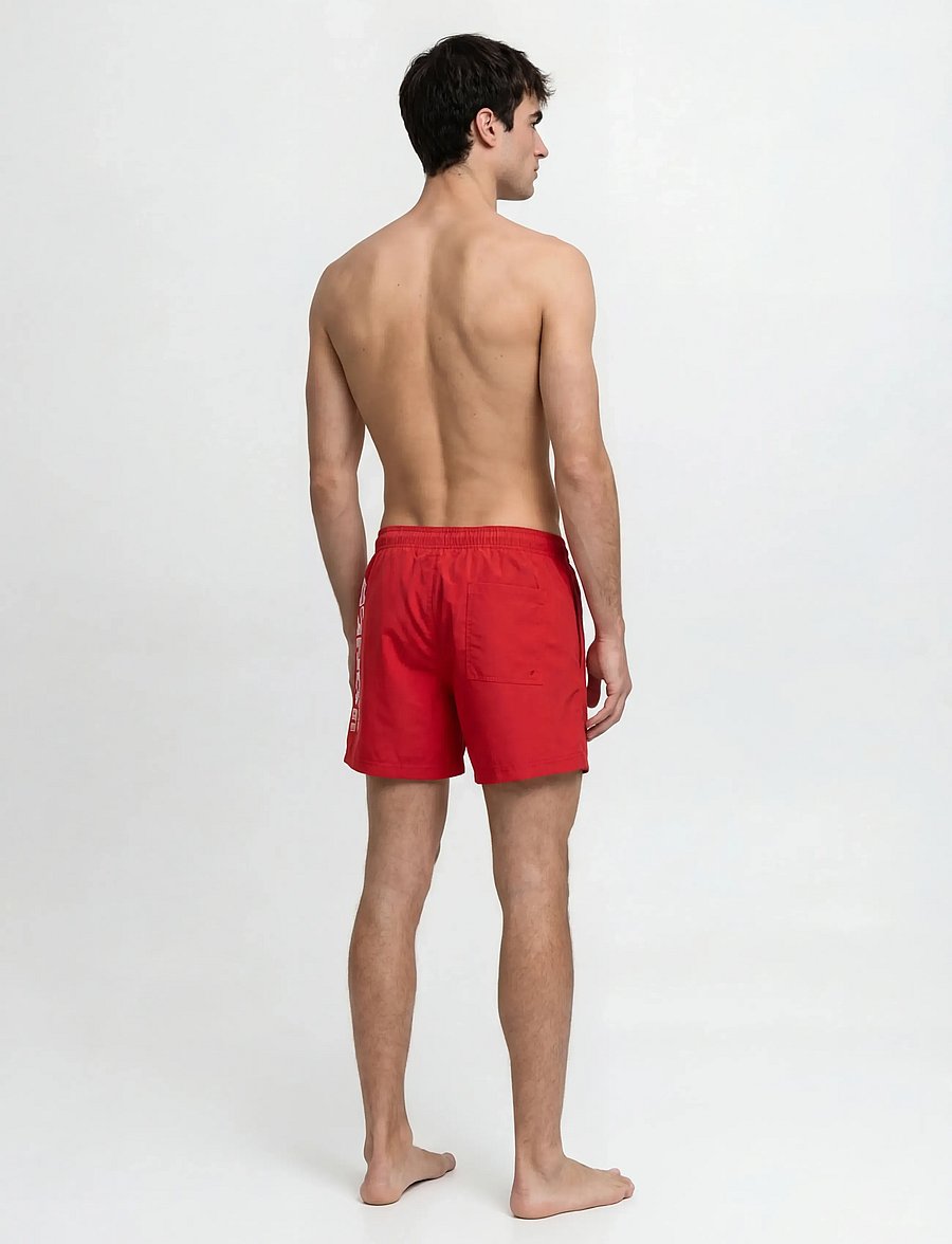 Jack & Jones - JPSTMAUI WAVE LOGO SWIM SHORTS REG SN - badeshorts - true red - 3