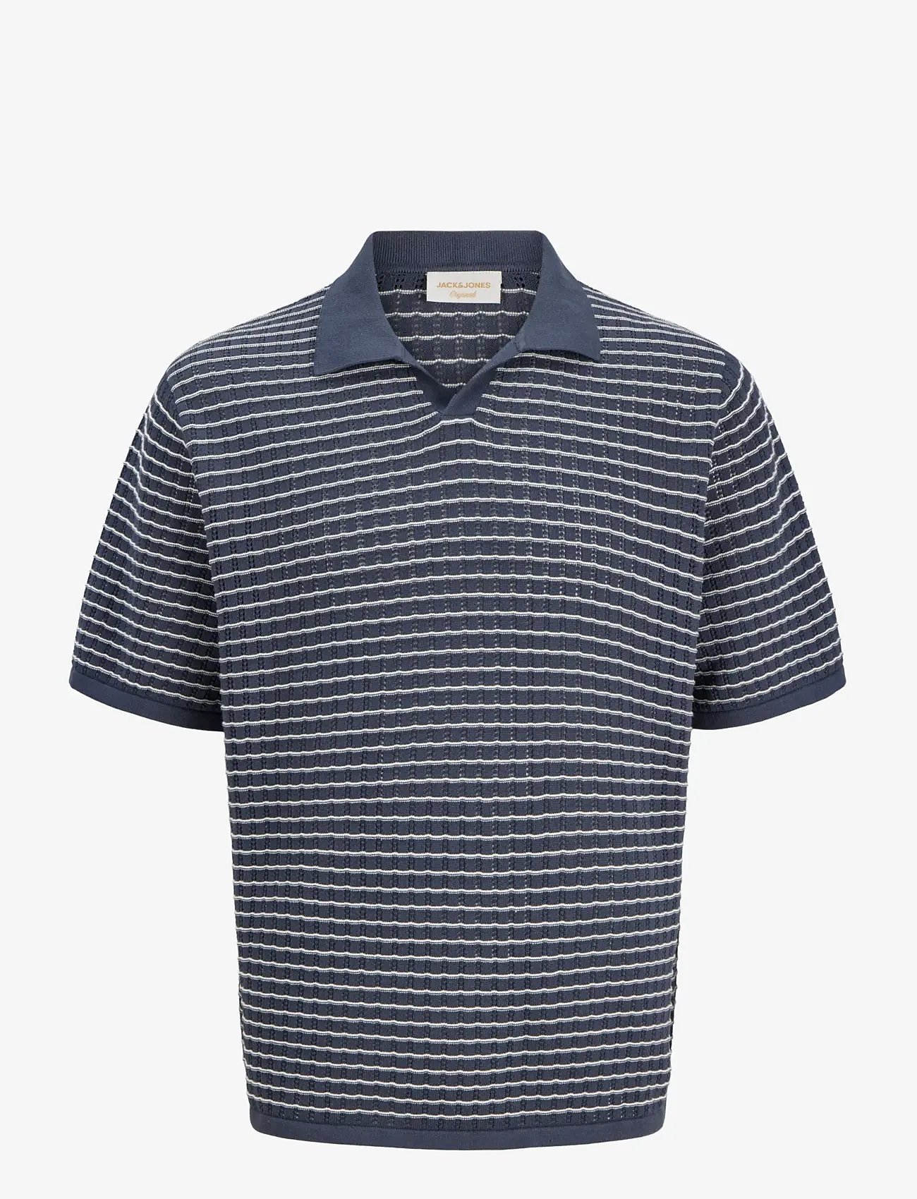 Jack & Jones - JORNANTUCKET KNIT SPLIT NECK POLO SA26 - polostrik - odyssey gray - 1