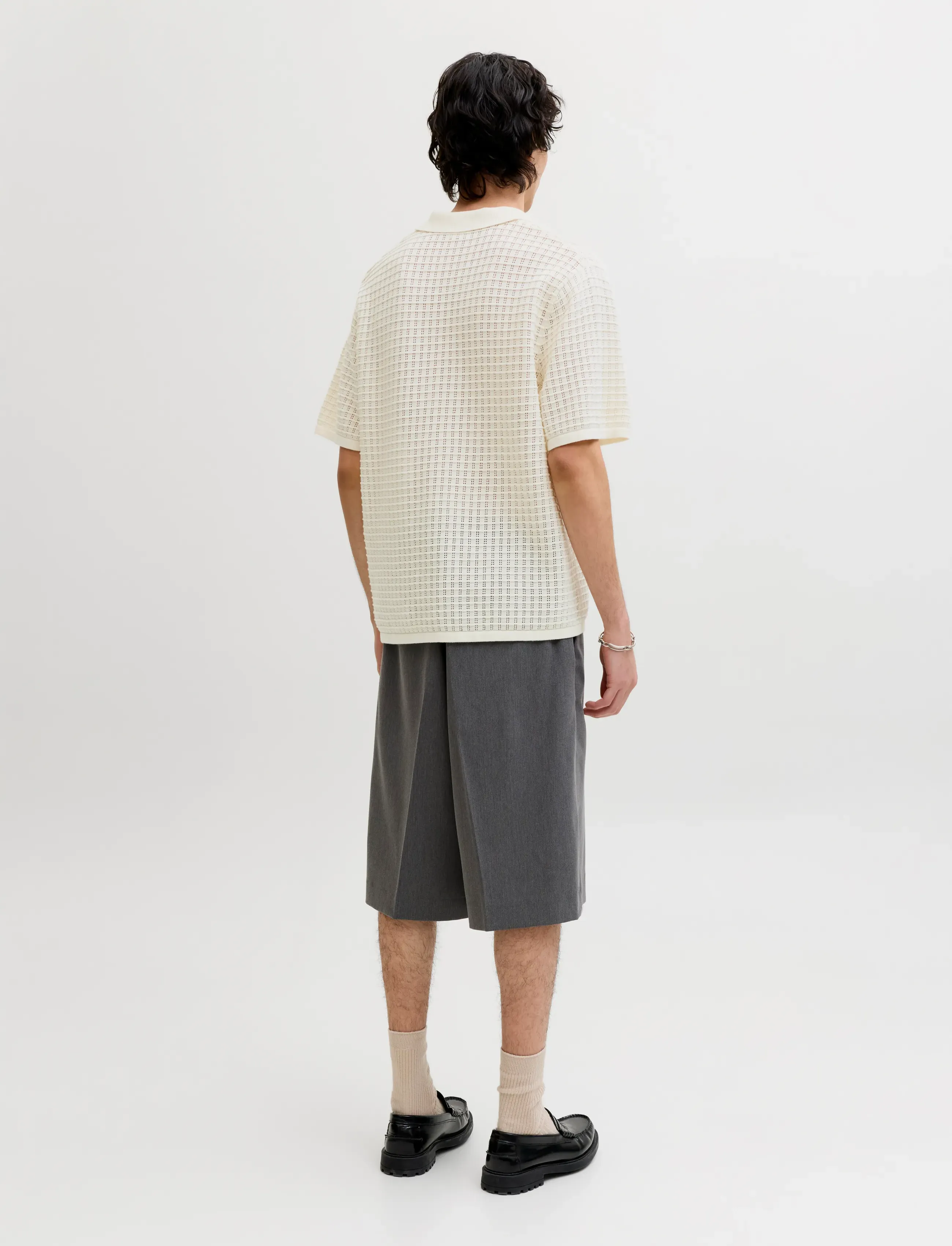 Jack & Jones - JORNANTUCKET KNIT SPLIT NECK POLO SA26 - strickmode - sea salt - 2