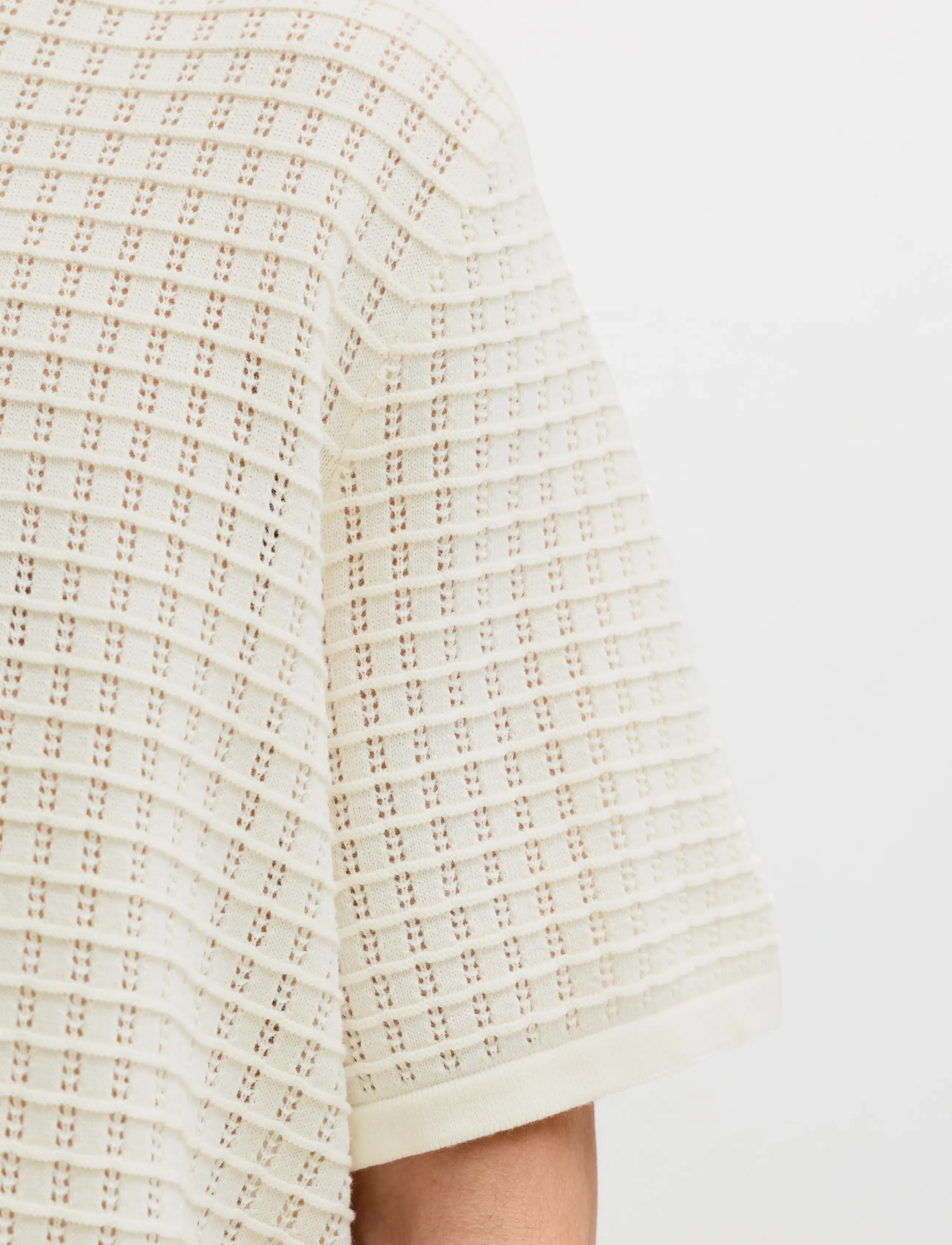 Jack & Jones - JORNANTUCKET KNIT SPLIT NECK POLO SA26 - strickmode - sea salt - 4