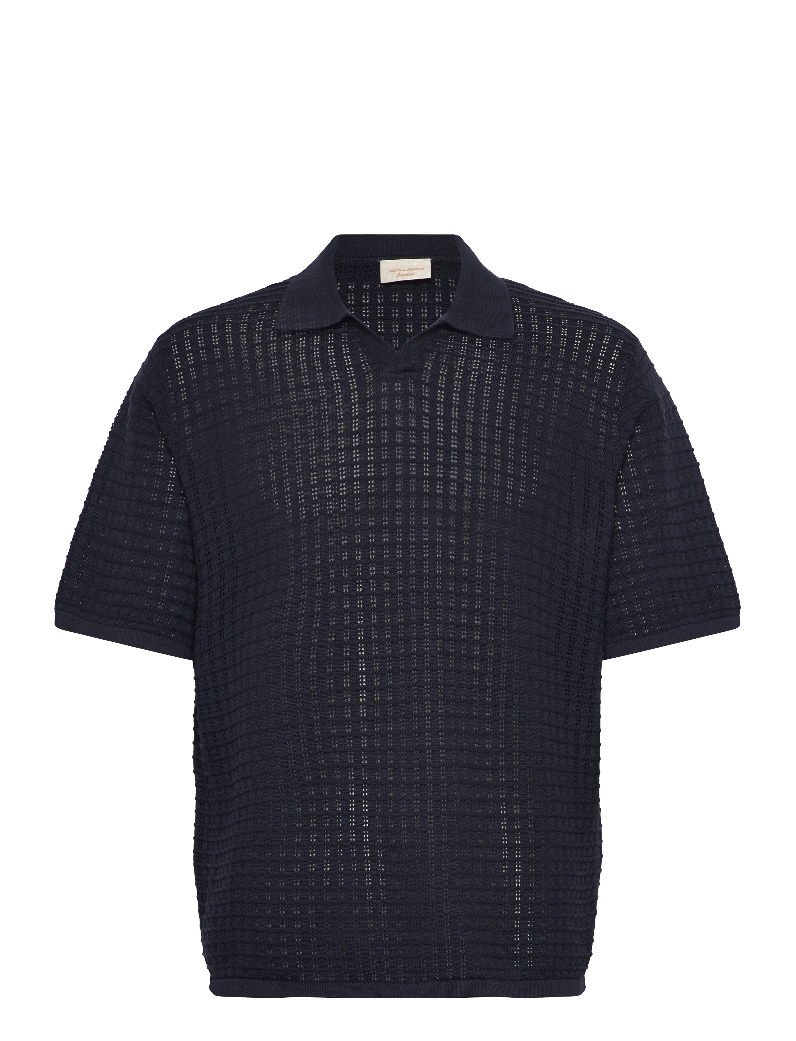 JACK & JONES Jornantucket Knit Split Neck Polo Sa26 Navy - XS - Herren
