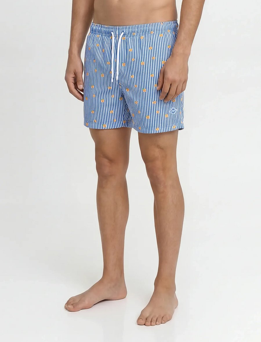 Jack & Jones - JPSTMAUI BREEZE MINI STRIPE SWIM SRT SN - badehose - delft - 0