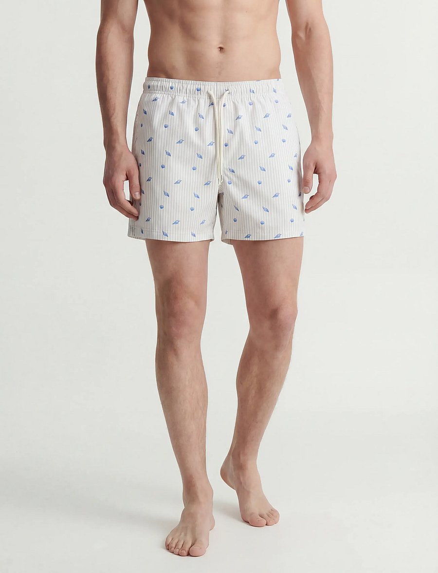 Jack & Jones - JPSTMAUI BREEZE MINI STRIPE SWIM SRT SN - badehose - moonbeam - 0