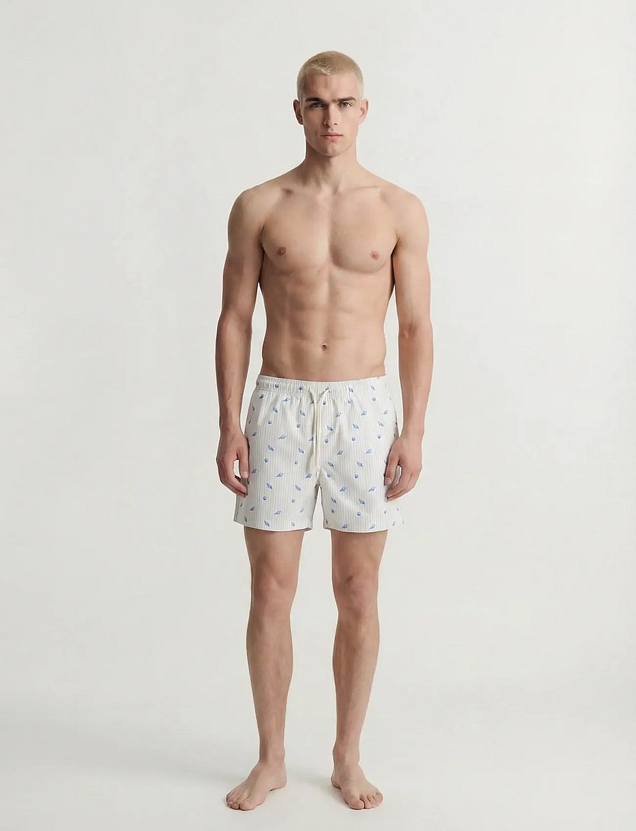 Jack & Jones - JPSTMAUI BREEZE MINI STRIPE SWIM SRT SN - badehose - moonbeam - 4