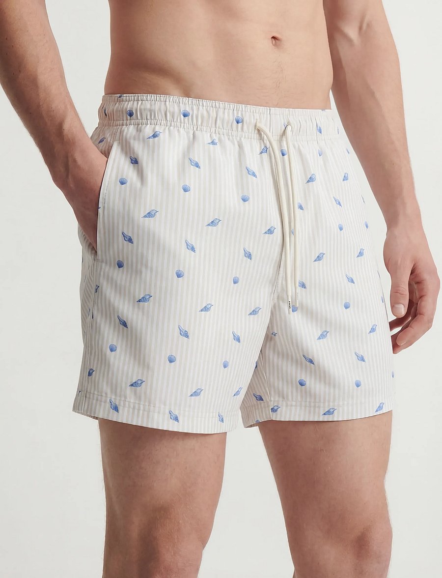 Jack & Jones - JPSTMAUI BREEZE MINI STRIPE SWIM SRT SN - badehose - moonbeam - 5
