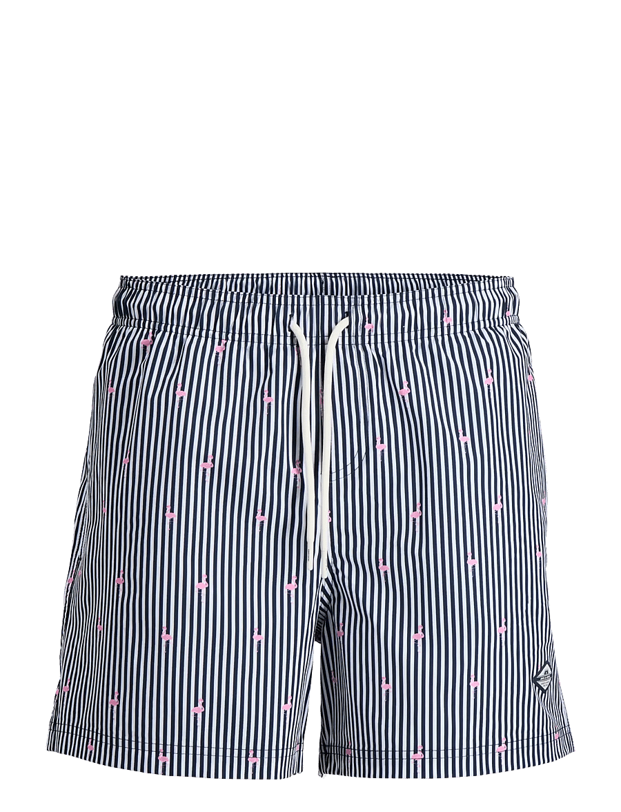 Jack & Jones - JPSTMAUI BREEZE MINI STRIPE SWIM SRT SN - badehose - navy blazer - 1