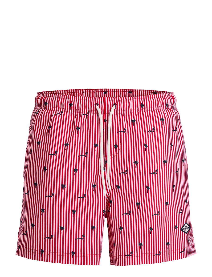 Jack & Jones - JPSTMAUI BREEZE MINI STRIPE SWIM SRT SN - badehose - true red - 1