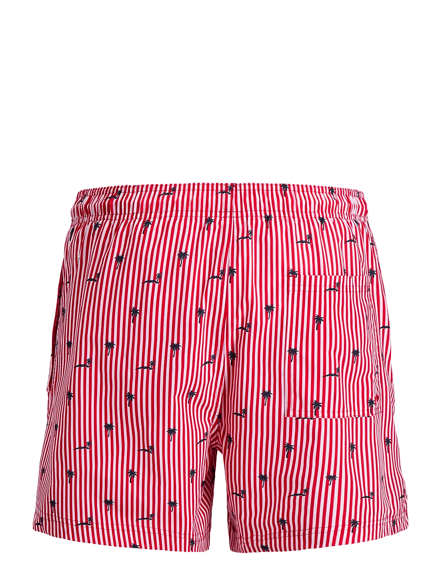 Jack & Jones - JPSTMAUI BREEZE MINI STRIPE SWIM SRT SN - badehose - true red - 2