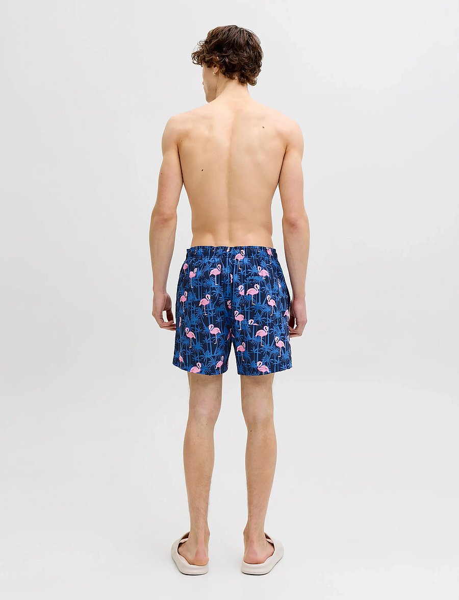 Jack & Jones - JPSTMAUI VIBES NOVELTY AOP SWIM SHORT SN - badehose - navy blazer - 3