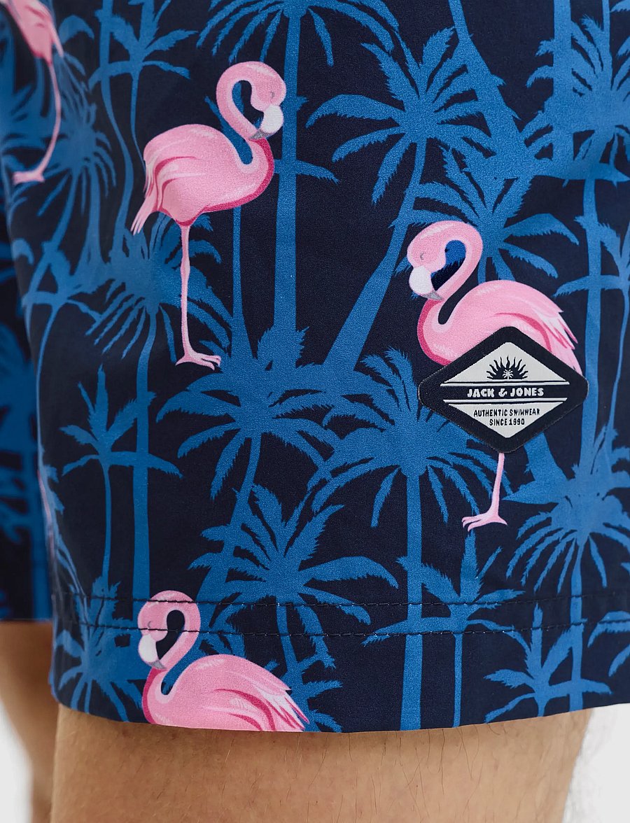 Jack & Jones - JPSTMAUI VIBES NOVELTY AOP SWIM SHORT SN - badehose - navy blazer - 5
