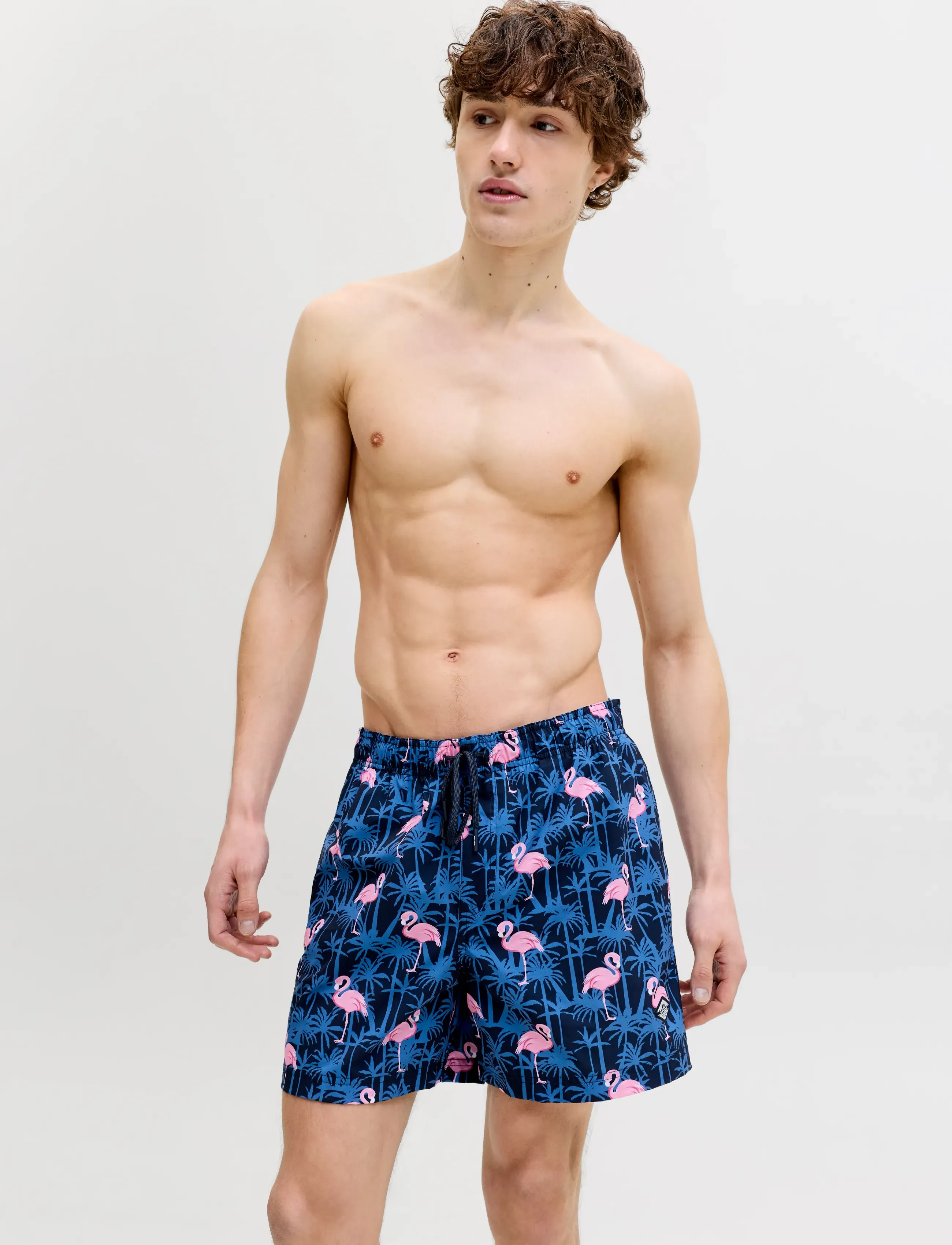 JACK & JONES Jpstmaui Vibes Novelty Aop Swim Short Sn badbyxor herr – bild 5