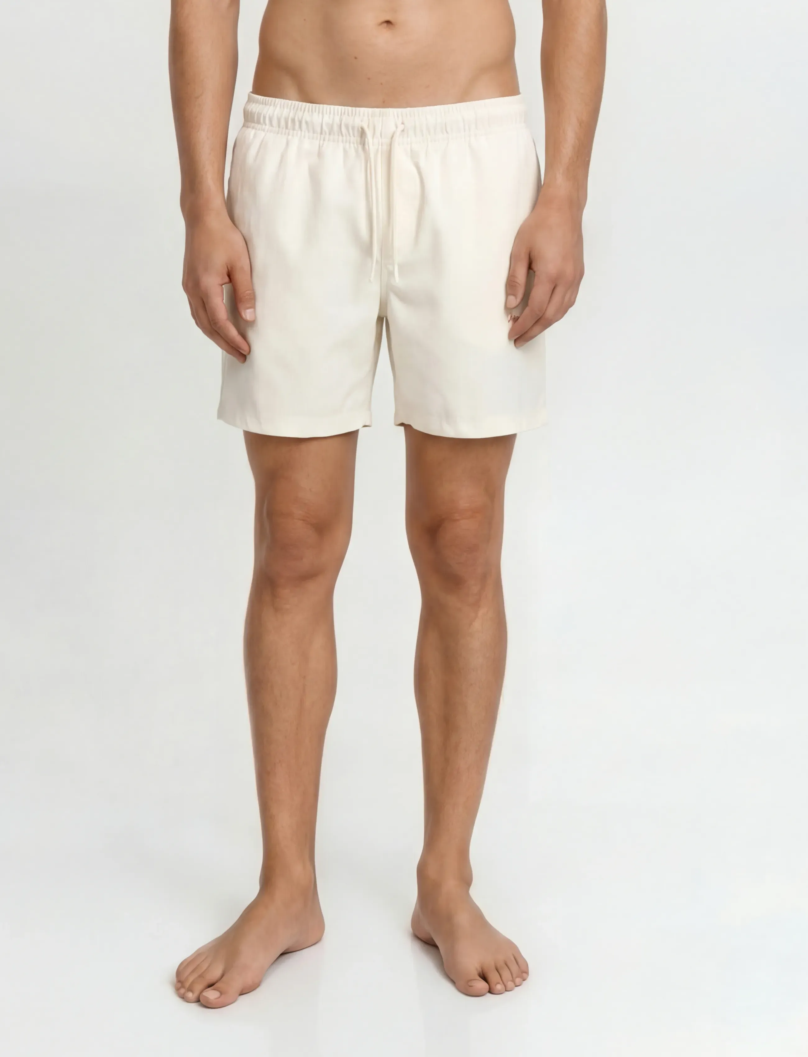 Jack & Jones Jpstmaui Norrebro Swim Shorts Reg Ret, Mænd, Badeshorts, Cream, Str: XL