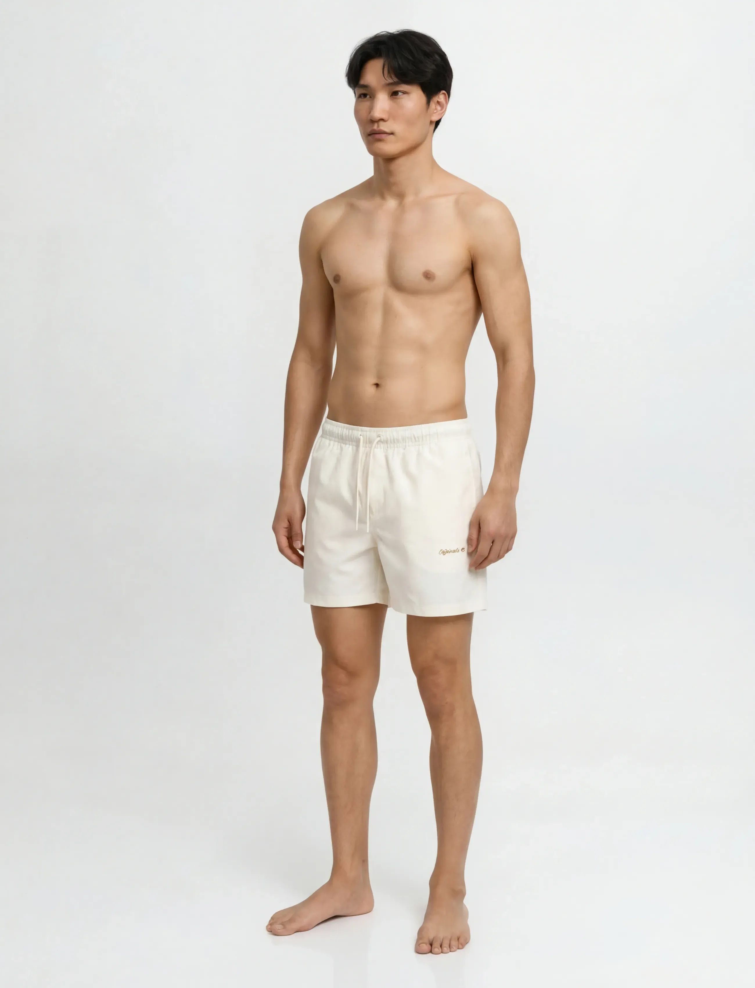 Jack & Jones - JPSTMAUI NORREBRO SWIM SHORTS REG RET - badehose - antique white - 4