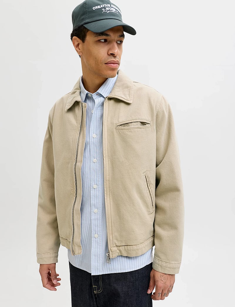 Jack & Jones - JORNANTUCKET WORKER JACKET - forårsjakker - crockery - 4