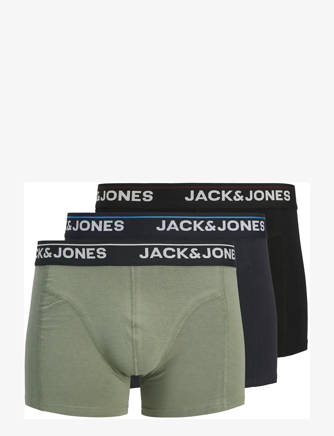 Jack & Jones - JACTIMOTHY SOLID TRUNKS 3 PACK - aluspükste mitmikpakk - dark navy - 1