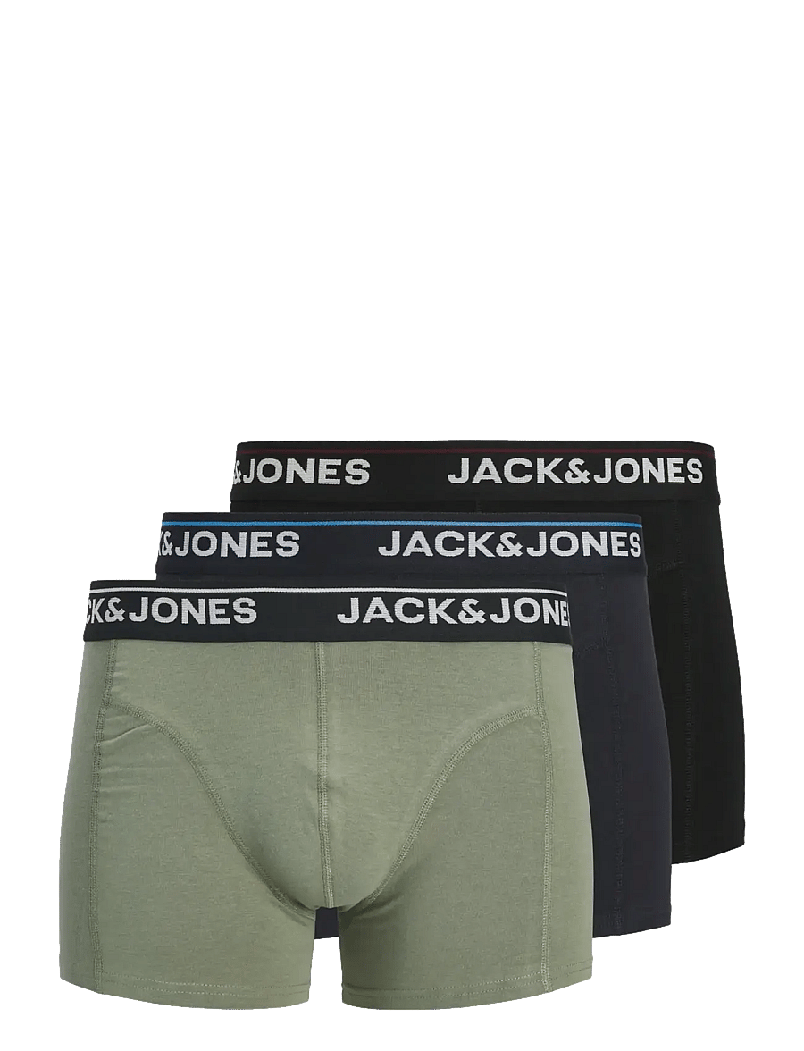 Jack & Jones - JACTIMOTHY SOLID TRUNKS 3 PACK - apatinių komplektas - dark navy - 1