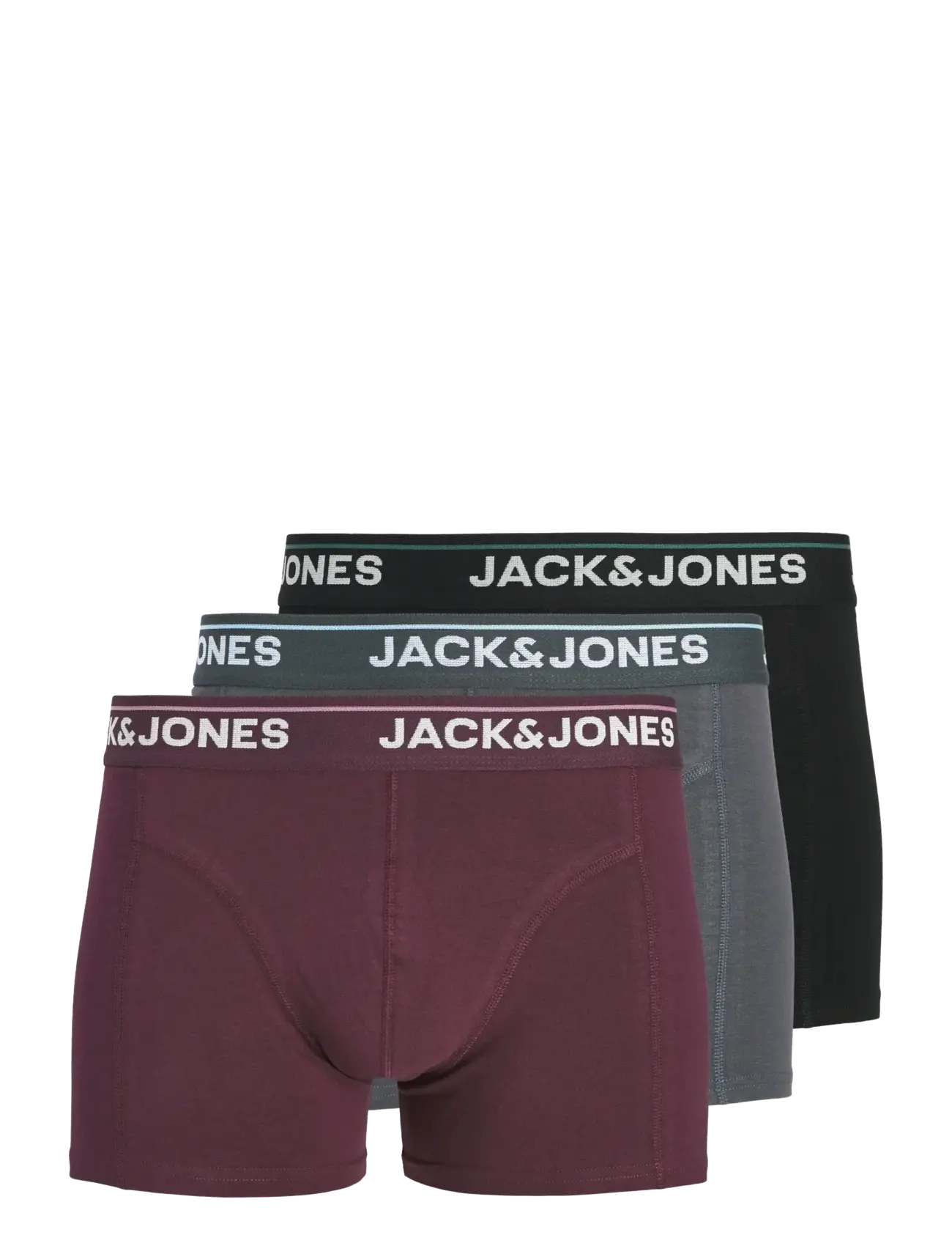 Jack & Jones JACTIMOTHY SOLID TRUNKS 3 PACK - Aluspükste mitmikpakk - PHANTOM / multi