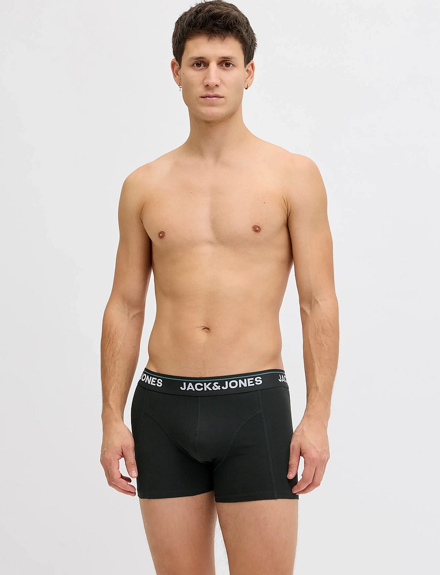 Jack & Jones - JACTIMOTHY SOLID TRUNKS 3 PACK - unterhosen im multipack - phantom - 3