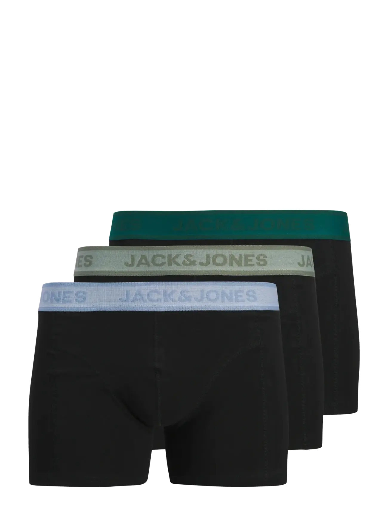 Jack & Jones JACWESLEY SOLID TRUNKS 3 PACK - Underpants - BLACK / black