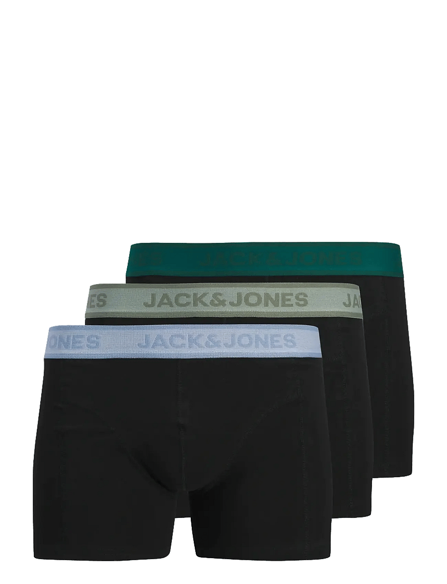 Jack & Jones - JACWESLEY SOLID TRUNKS 3 PACK - apakšveļas multipaka - black - 1