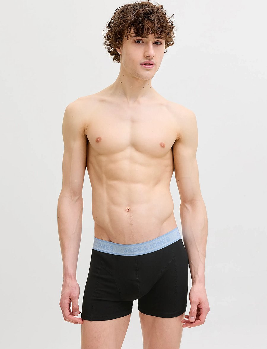Jack & Jones - JACWESLEY SOLID TRUNKS 3 PACK - apakšveļas multipaka - black - 0