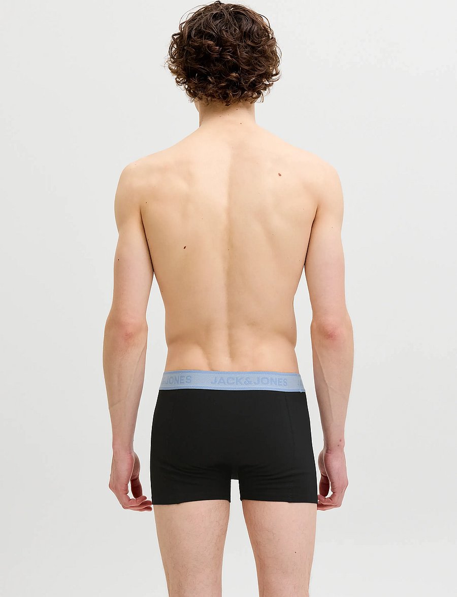 Jack & Jones - JACWESLEY SOLID TRUNKS 3 PACK - apakšveļas multipaka - black - 2