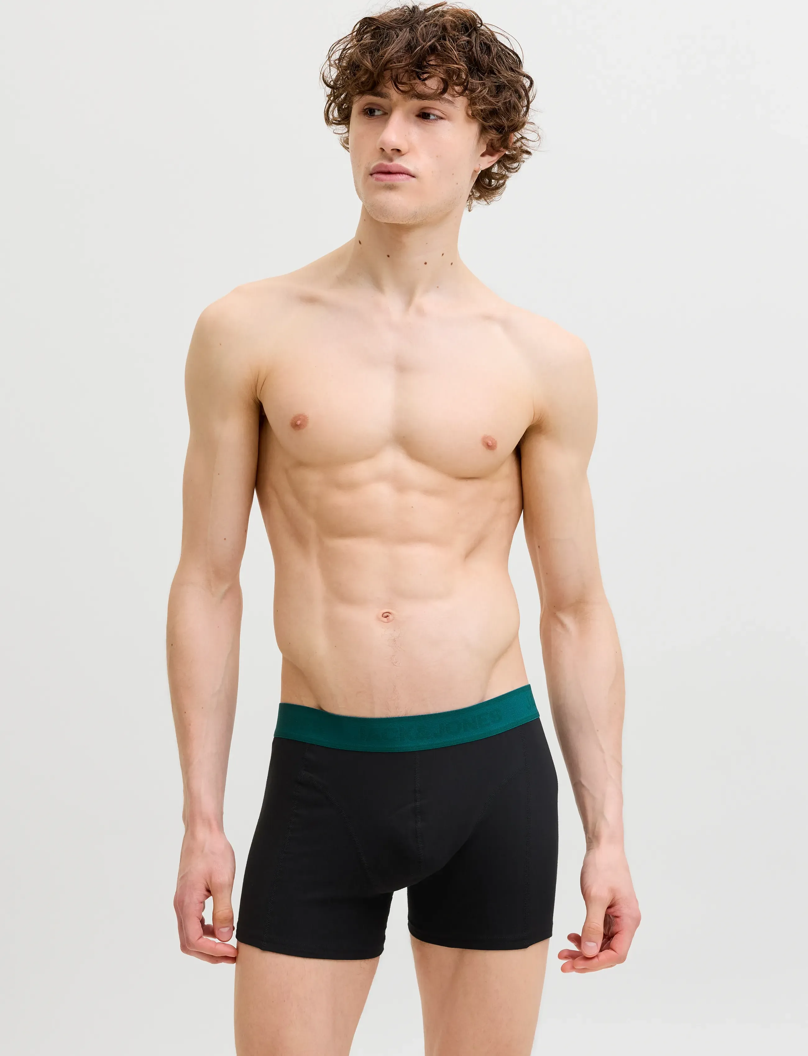 Jack & Jones - JACWESLEY SOLID TRUNKS 3 PACK - laveste priser - black - 4