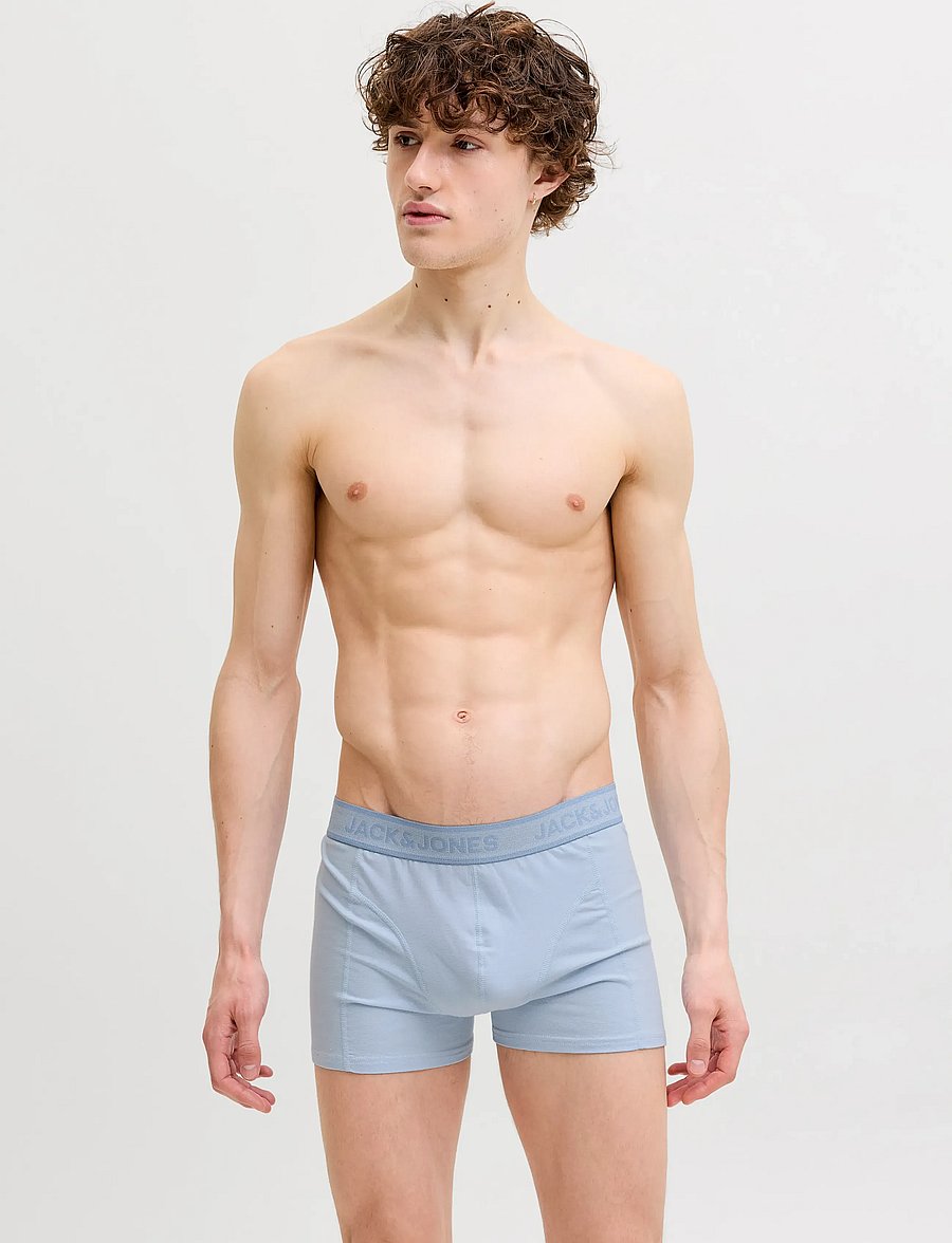 Jack & Jones - JACWESLEY SOLID TRUNKS 3 PACK - apakšveļas multipaka - chambray blue - 0