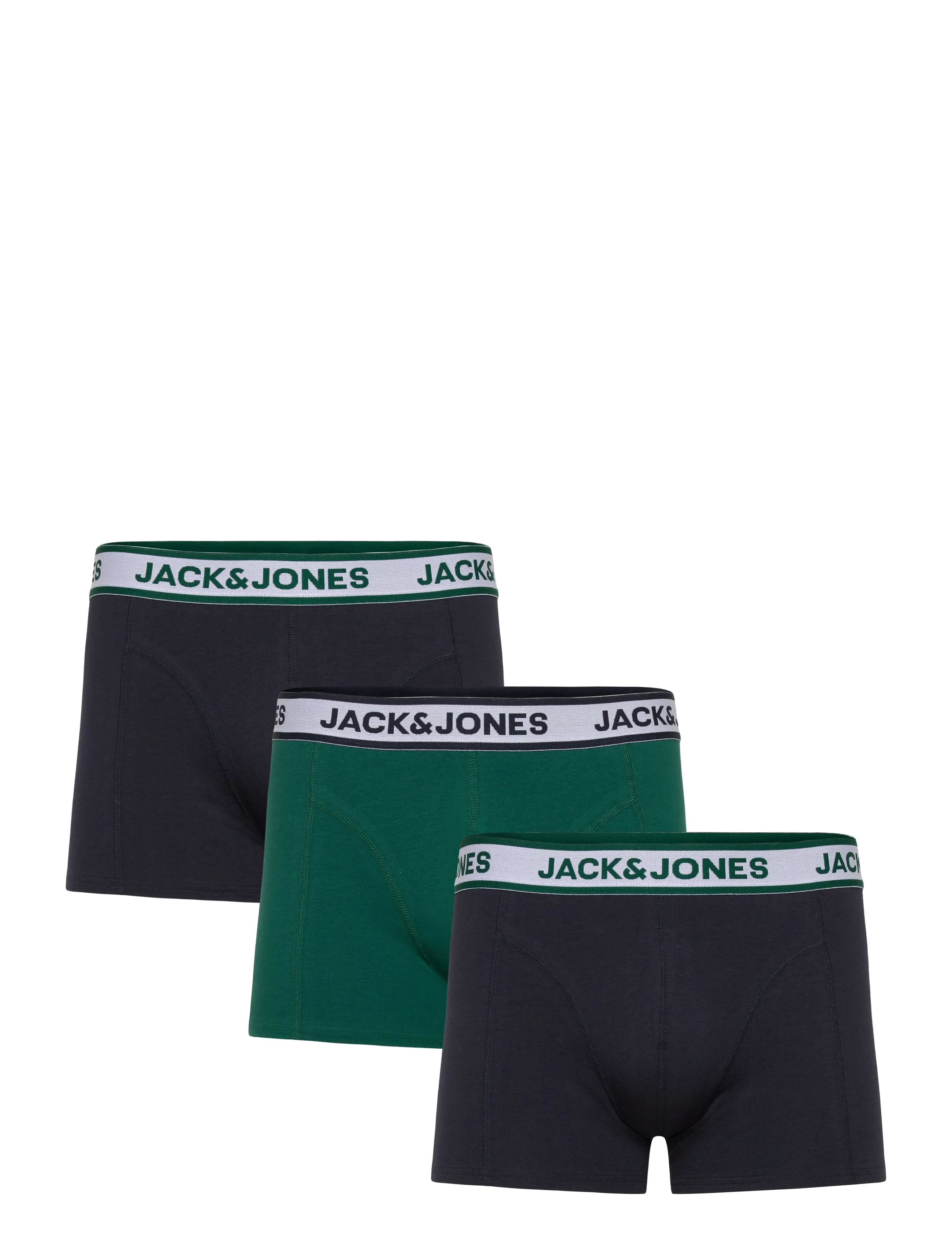 JACK & JONES Jacnolan Solid Trunks 3 Pack Grün - L - Herren