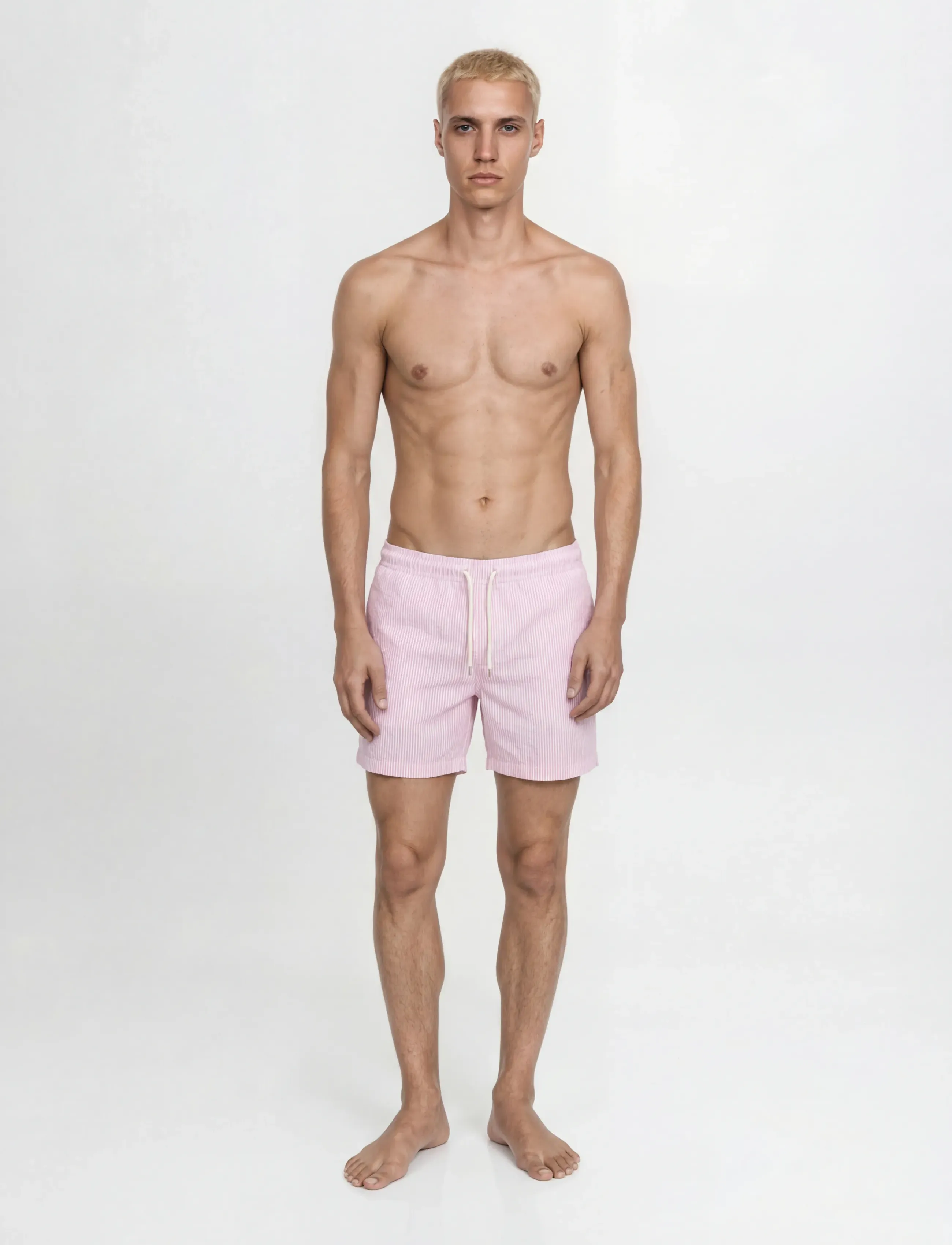 Jack & Jones - JPSTMAUI OCEAN SEERSUCKER SWIM SHORTS LN - badeshorts - lilac sachet - 4