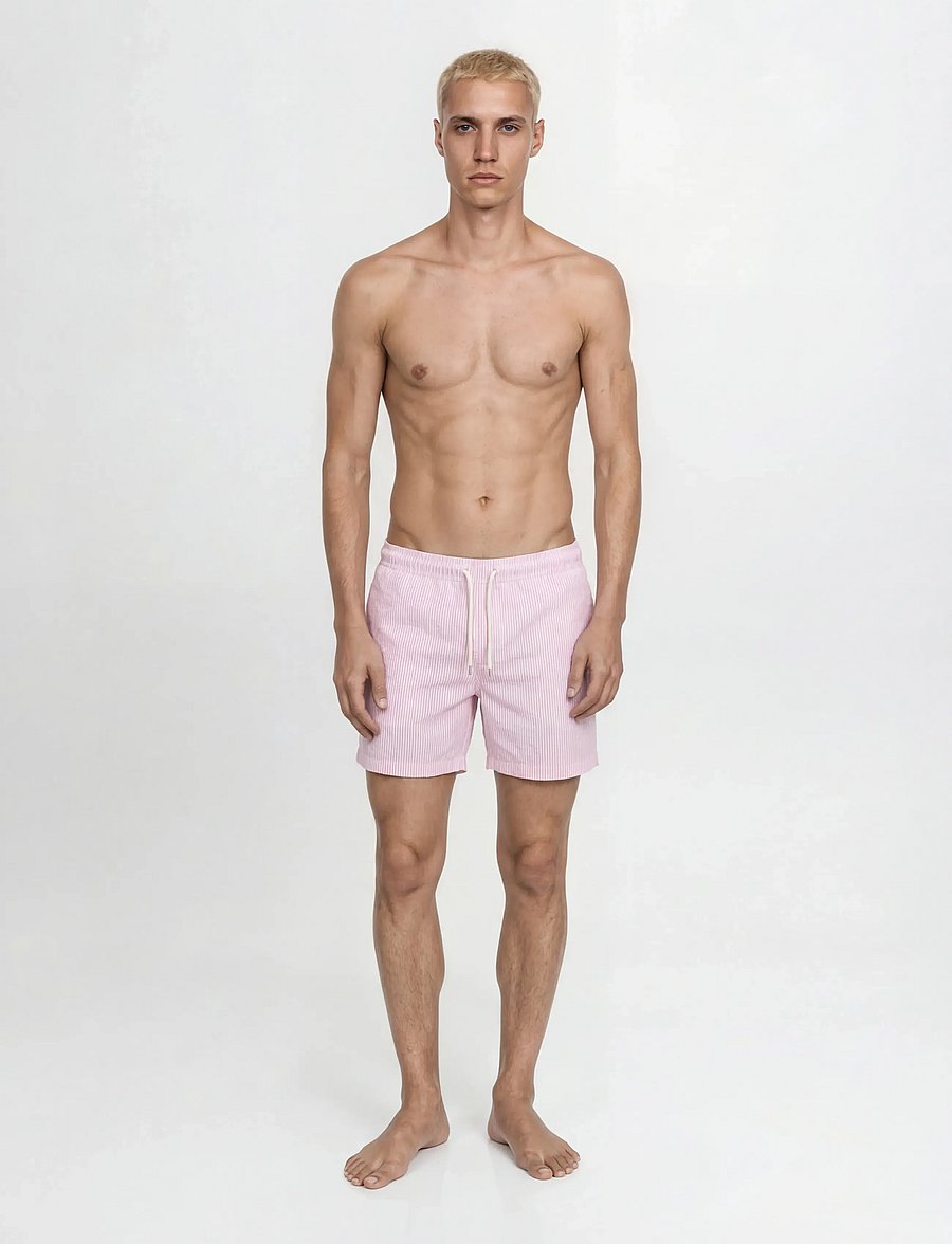 Jack & Jones - JPSTMAUI OCEAN SEERSUCKER SWIM SHORTS LN - badeshorts - lilac sachet - 4