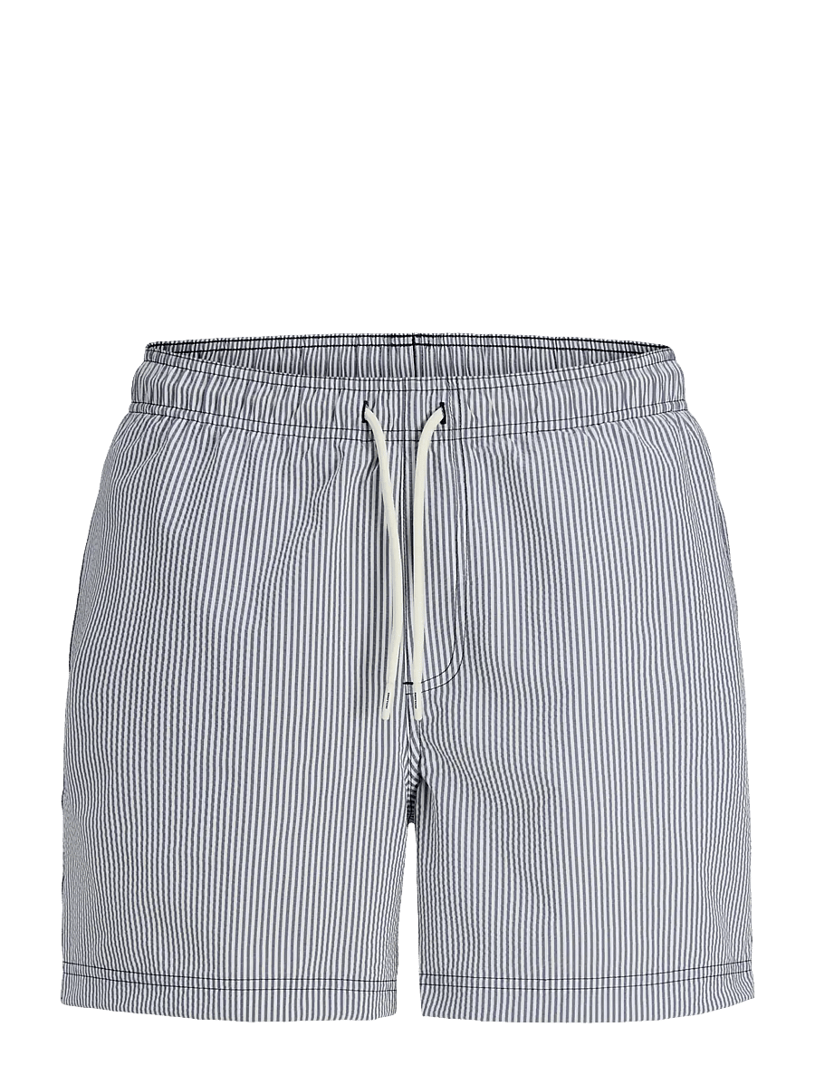Jack & Jones - JPSTMAUI OCEAN SEERSUCKER SWIM SHORTS LN - badehose - navy blazer - 1