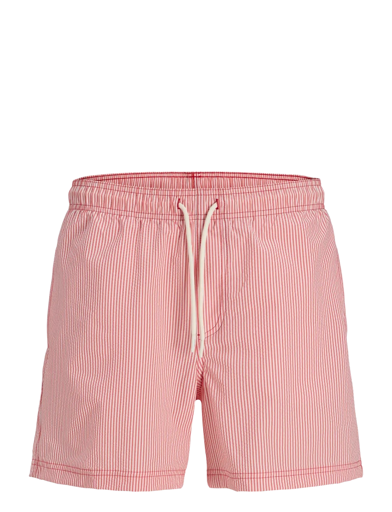 Jack & Jones JPSTMAUI OCEAN SEERSUCKER SWIM SHORTS LN - Badshorts - TRUE RED / red