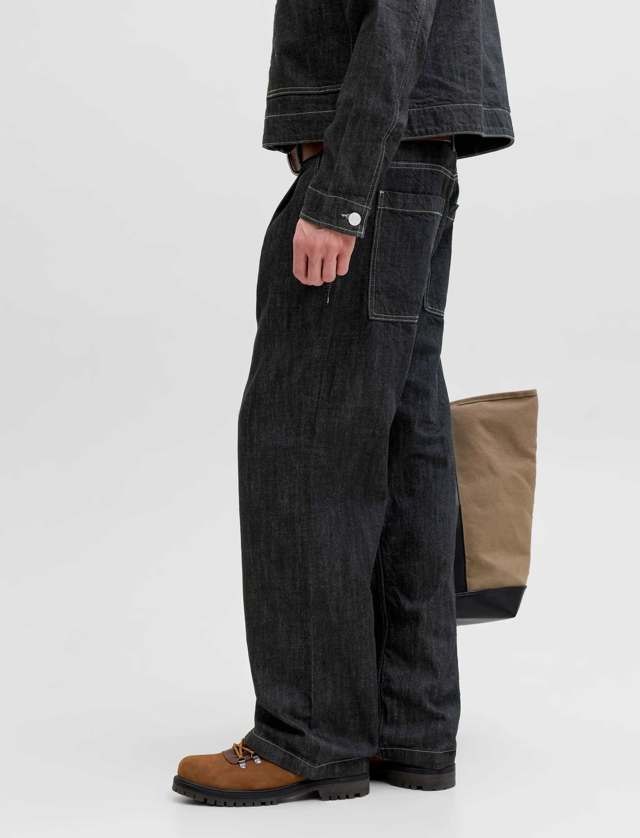 Jack & Jones JJITED JJLLOYD AKM 856 LN - Jeans - BLUE DENIM / black