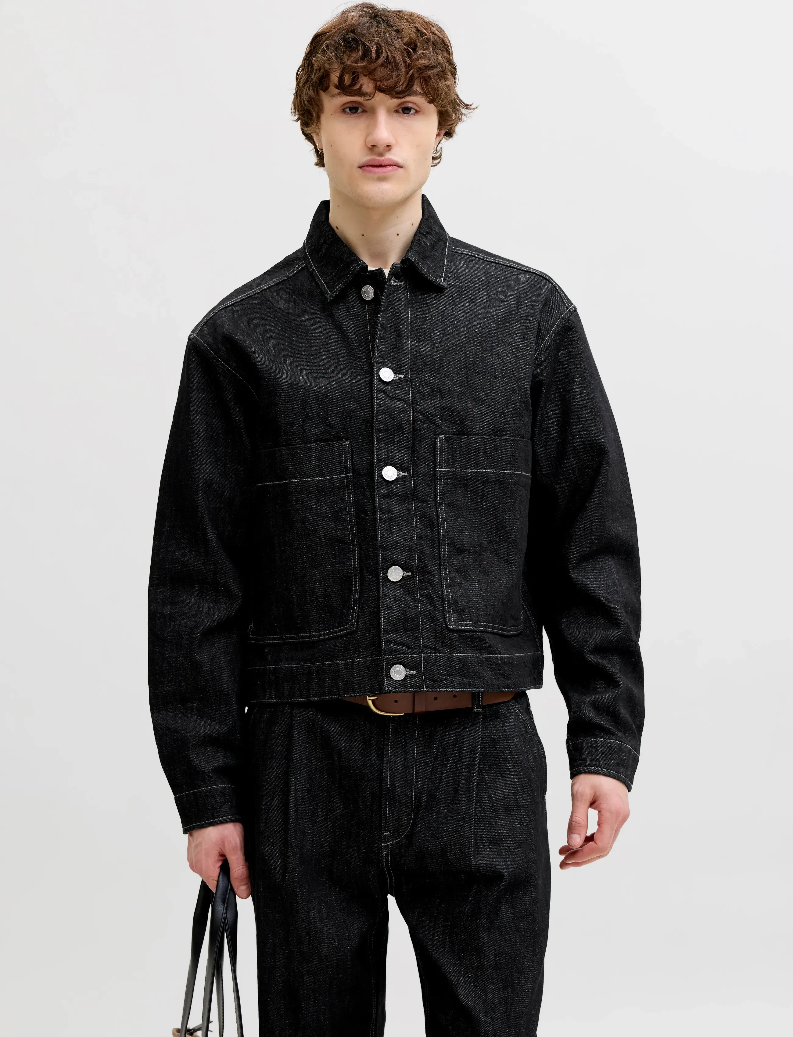 Jack & Jones Jorglloyd Jacket Akm 856 Ln, Mænd, Denimjakke, Navy, Str: XL