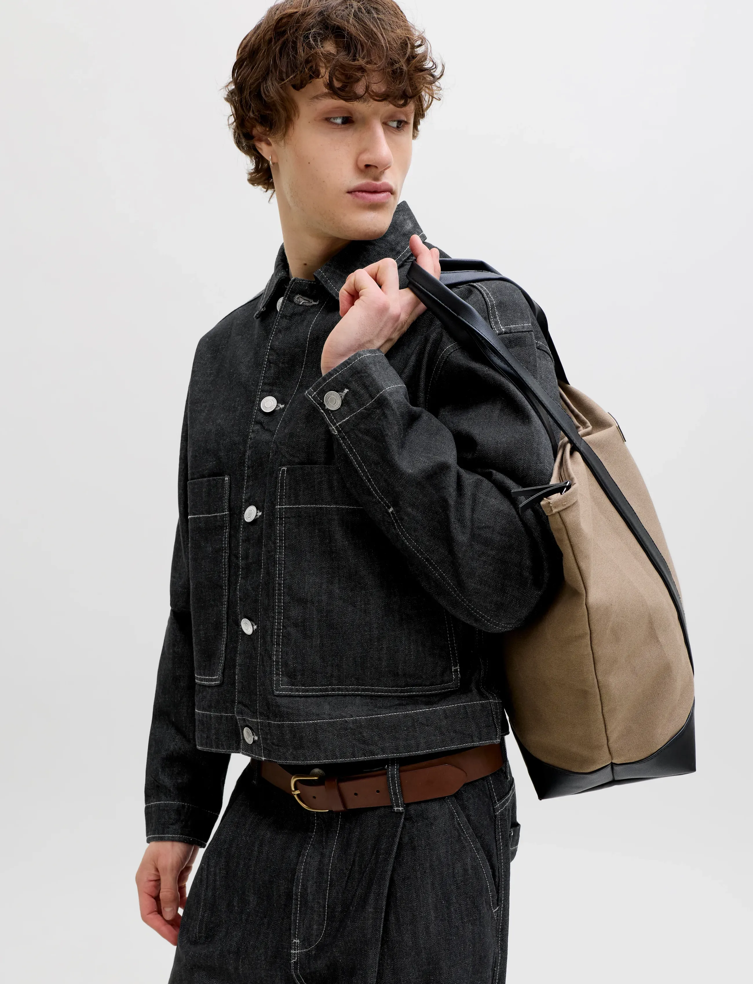 Jack & Jones - JORGLLOYD JACKET AKM 856 LN - spring jackets - blue denim - 5