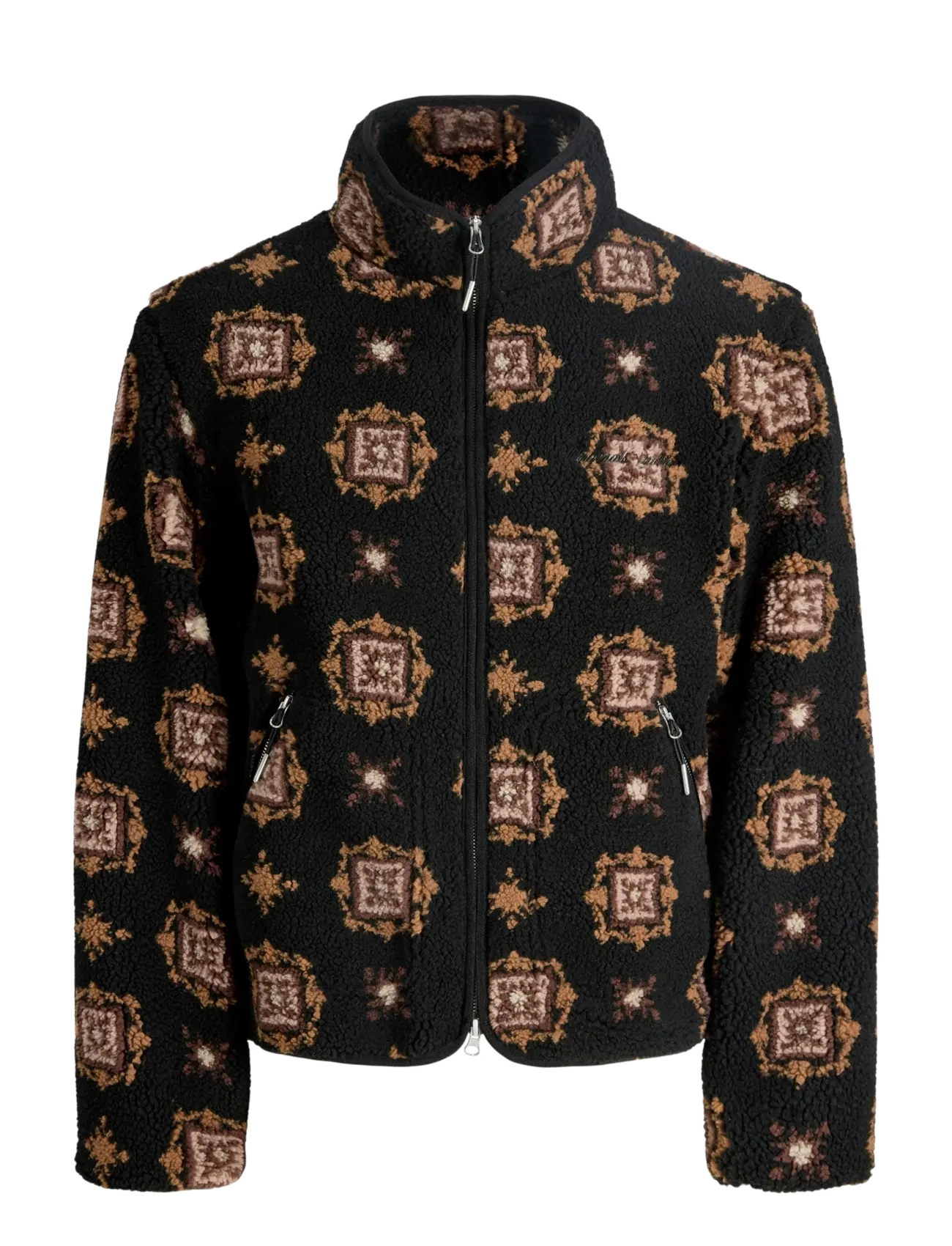 JACK & JONES Jornorrebro Teddy Aop Jacke Schwarz - L - Herren