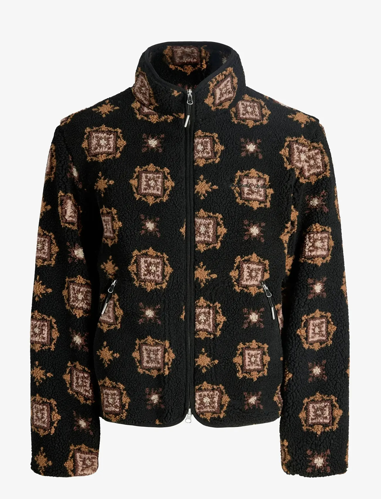 Jack & Jones - JORNORREBRO TEDDY AOP JACKET - teddy kampsunid - black - 1