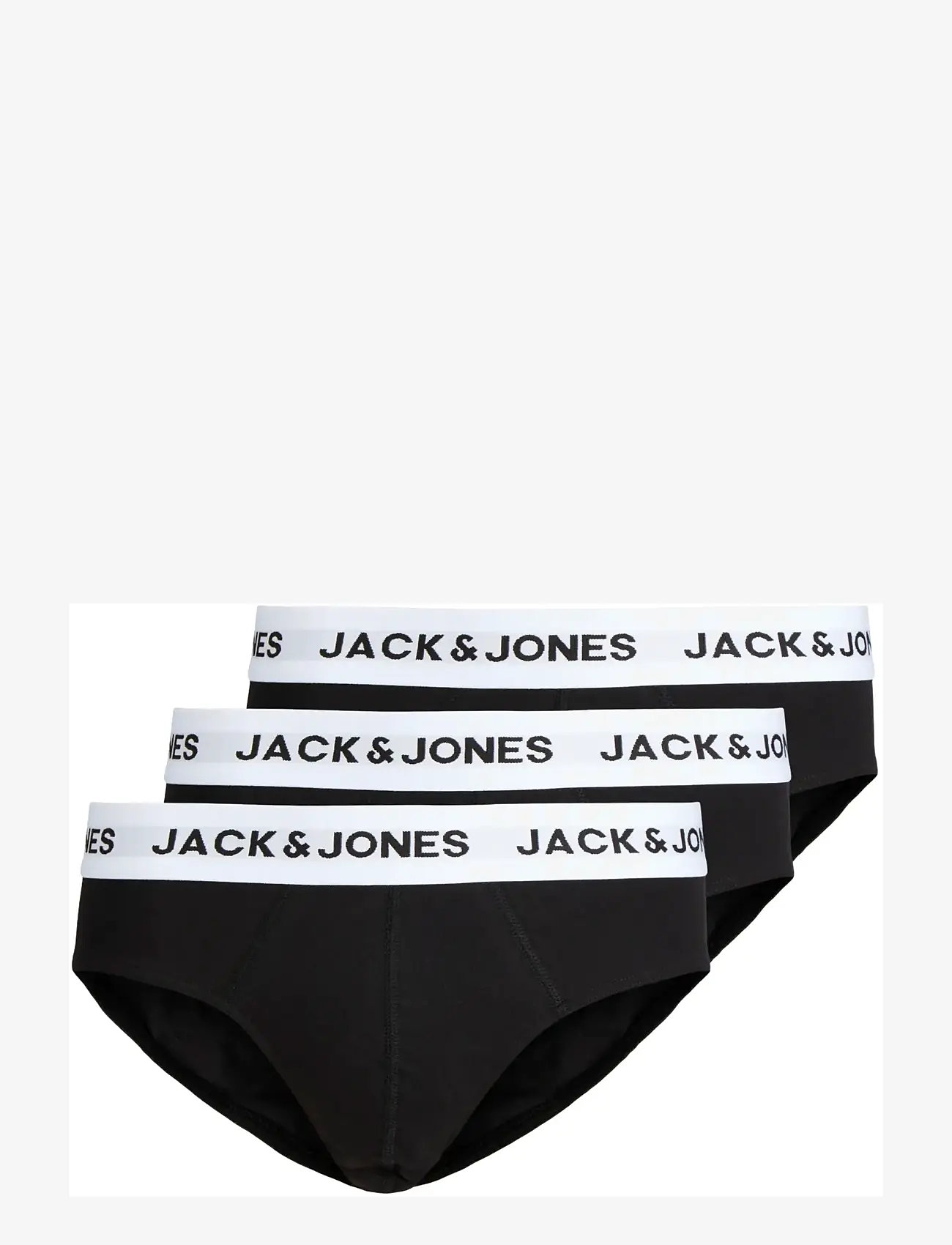 Jack & Jones - JACMASON SOLID BRIEFS 3-PACK - multipack kalsonger - black - 1