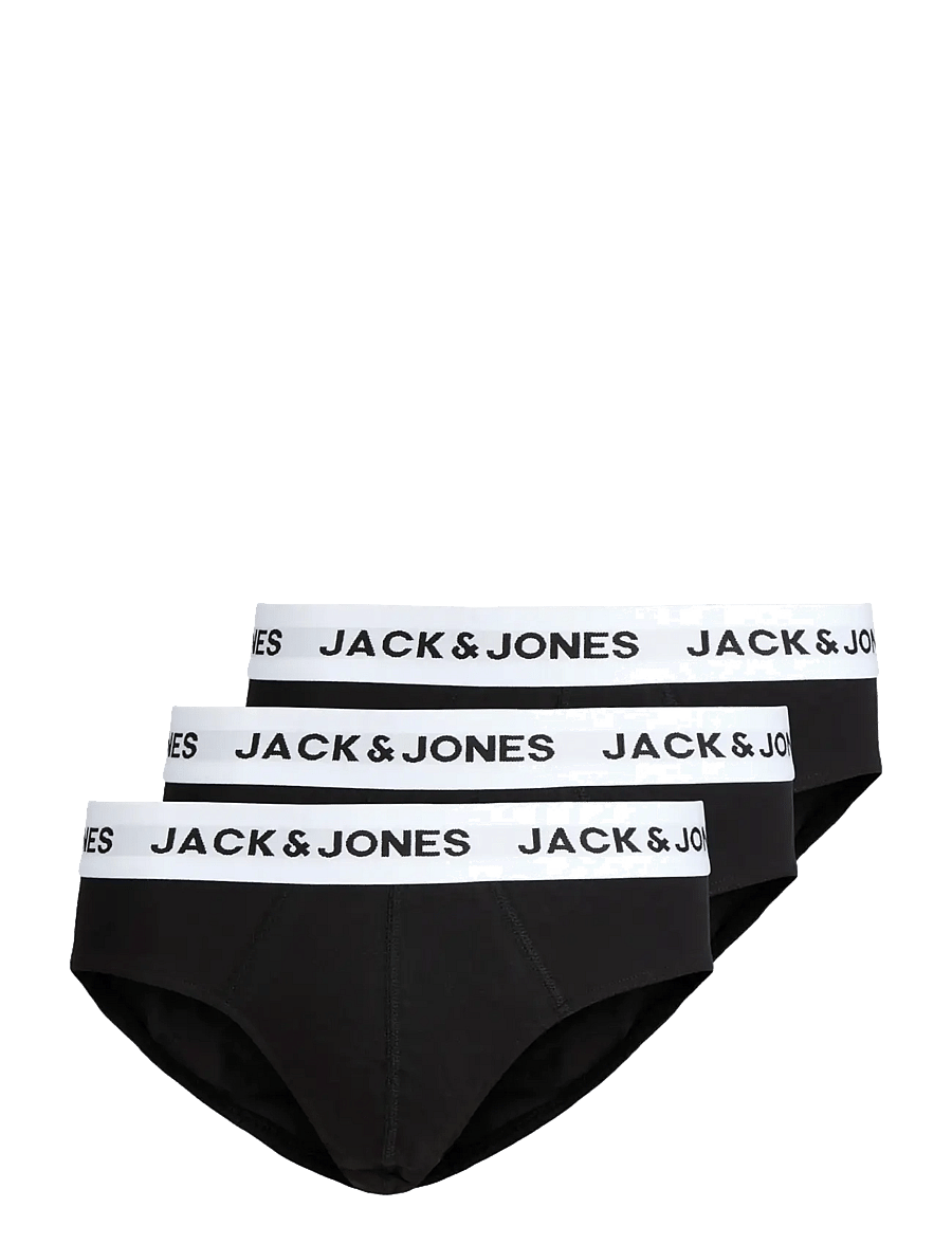 Jack & Jones - JACMASON SOLID BRIEFS 3-PACK - aluspükste mitmikpakk - black - 1